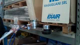 Aspirazione sfridi con Line Vac2