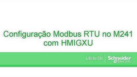 M241 - Comunicação Modbus RTU (RS485) com HMIGXU3500