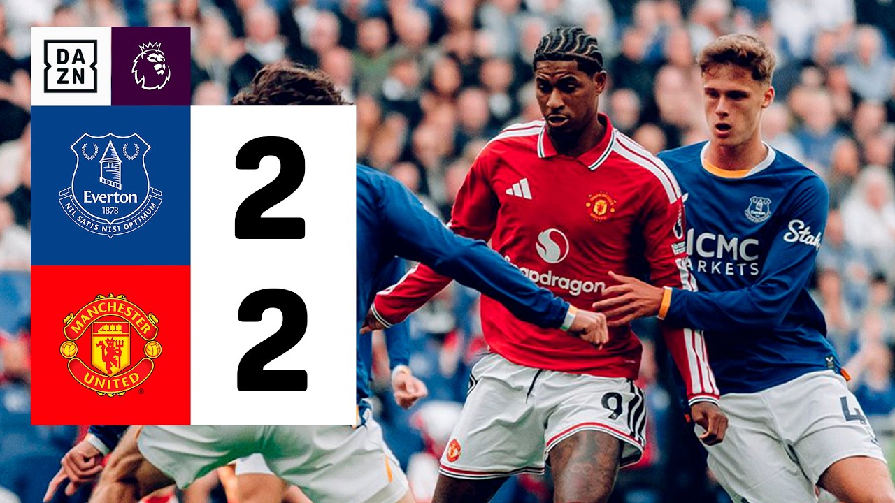Resumen: Everton vs Manchester United (2-2) | Resumen y goles | Highlights Premier League
