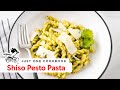 How To Make Shiso Pesto Pasta (Recipe) 大葉ジェノベーゼパスタレシピ (作り方)