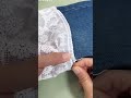 Stylish Way to Extend Jeans Hem at Home! #shorts