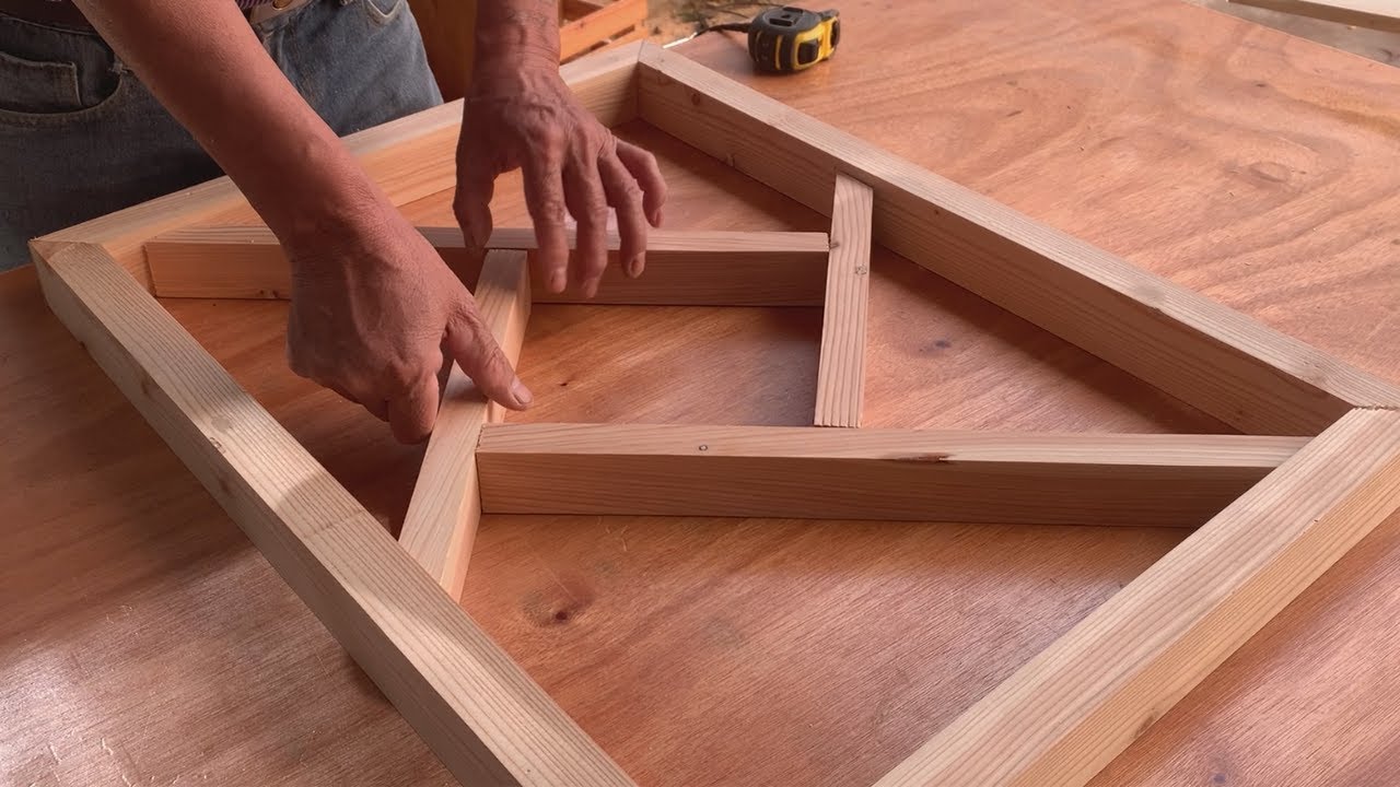 Idea DIY Study Desk From Recycled Wood Incredibly Beautiful // Unexpectedly Easy Way To Make