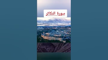 💕سورة التكاثر💕 #دويتو #الرحمن #اكسبلور #المراه #تيك_توك #الغلا #duet #الرمال #راحة_نفسية #المراره