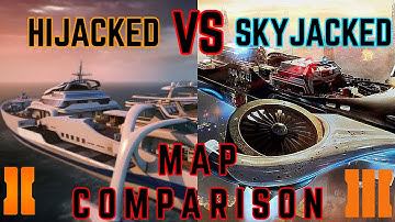 Hijacked & Skyjacked map comparison // BO2 & BO3