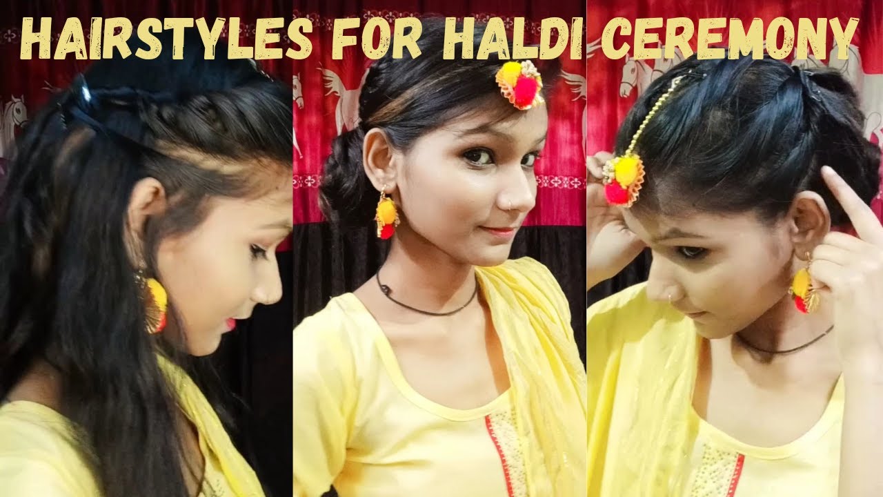 Haldi Ceremony Hairstyle 🔥| Juda| Side Choti| Open Hairstyle| हल्दी ...