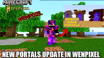 WENPIXEL ALL NEW UPCOMING PORTAL UPDATE  #wenpixel #satnetwork #craftersmc #minecraft #hypixel
