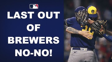 Josh Hader finishes off the 2nd no-hitter in Brewers history!