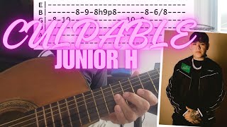 Como Tocar - Culpable (Junior H) / TUTORIAL GUITARRA
