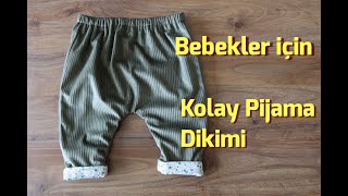 🧵✂️👶BEBEKLER İÇİN KOLAY PİJAMA DİKİMİ