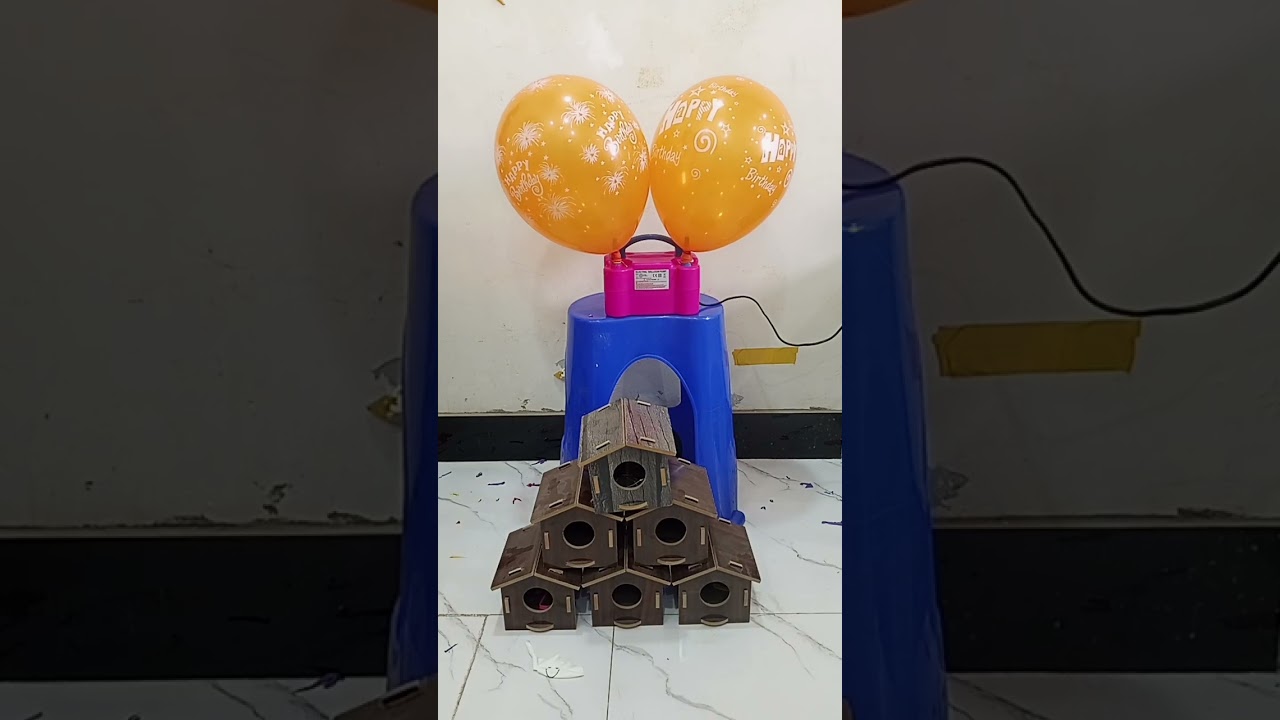 orange balloon amazing popping & satisfying ASMR 