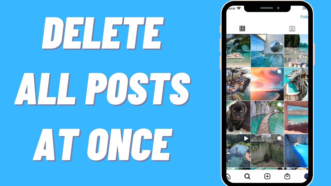 How To Delete ALL / MULTIPLE Instagram Posts at Once | Mass Delete