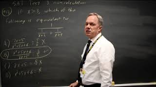 SAT Test 1: Rational expressions - question #3-13