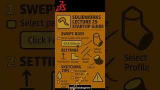 SOLIDWORKS #LECTURE  29 BEGINNER:  #solidworks #eduction #3D #Drawing #academy @TutorialsEngineer