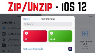 How to ZIP and UNZIP files on iPad/iPhone