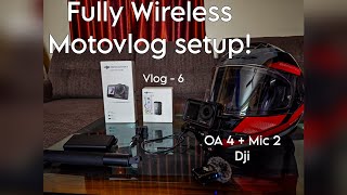 Vlog  6 | Complete wireless motovlog set up | Osmo action 4 x dji mic 2 |