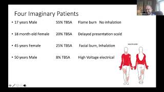 The first week of a patient with a major burn injury