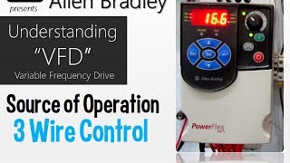 Allen Bradley VFD Powerflex 4M- 3 Wire Control Operation