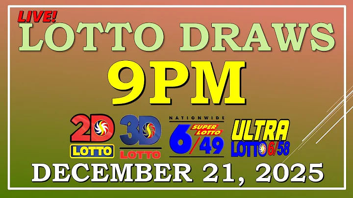 LOTTO RESULT  9PM DRAW , DECEMBER 21, 2025@LottoResultTV15K