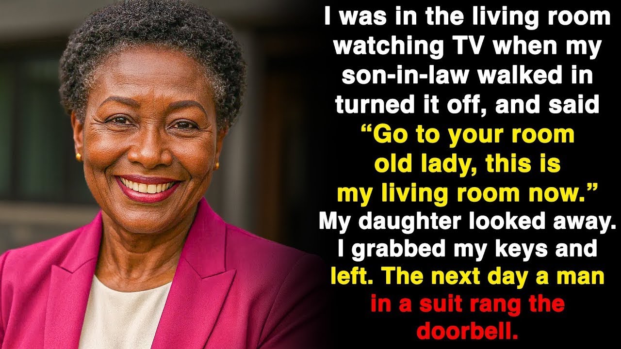 He turned off the TV and told me "Get out." I stayed quiet – till the man showed up the next day…