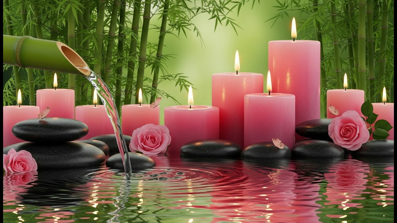Tranquil Evening Ambience | Calming Sounds 1 Hour Deep Sleep | Candlelight for Ultimate Peace