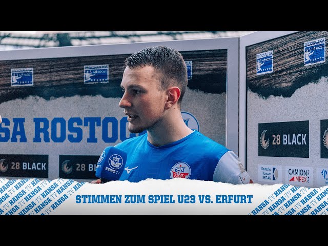 💬 Stimmen zum Spiel: U23 vs. Rot-Weiß Erfurt | Regionalliga Nordost⚽