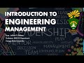 Introduction to Engineering Management