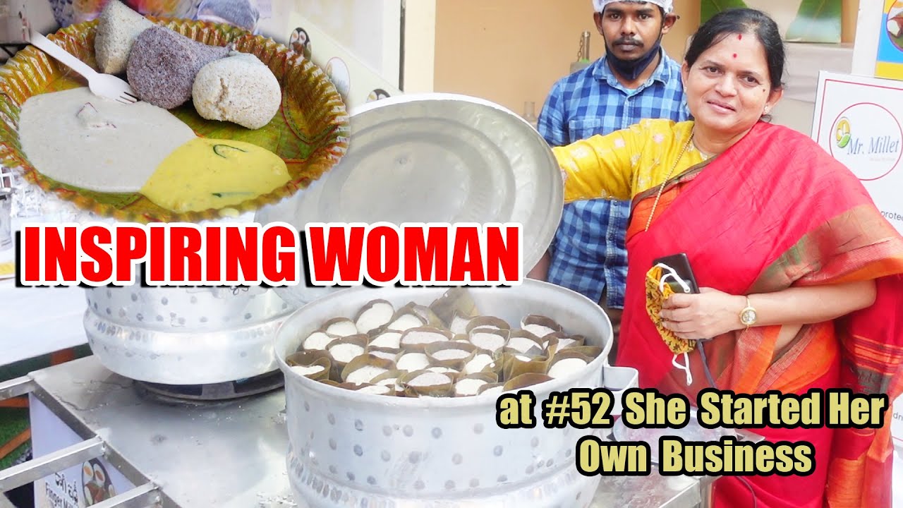 Inspiring Lady | At the Age of 52 She Started Own Millets Cafe | Mr Millet | Combo Millet Idli | IHM | Street Food Zone