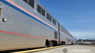 5/10/22 Pre: Amtrak Southwest Chief-3 with AMTK 130 & 824 departs LAUPT