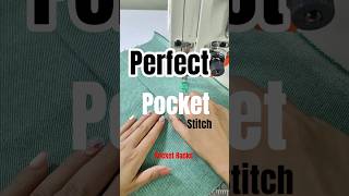 How to Attach a Pocket Easily | Knitting Tutorial #shorts #sewing #pockettutorial #stitching