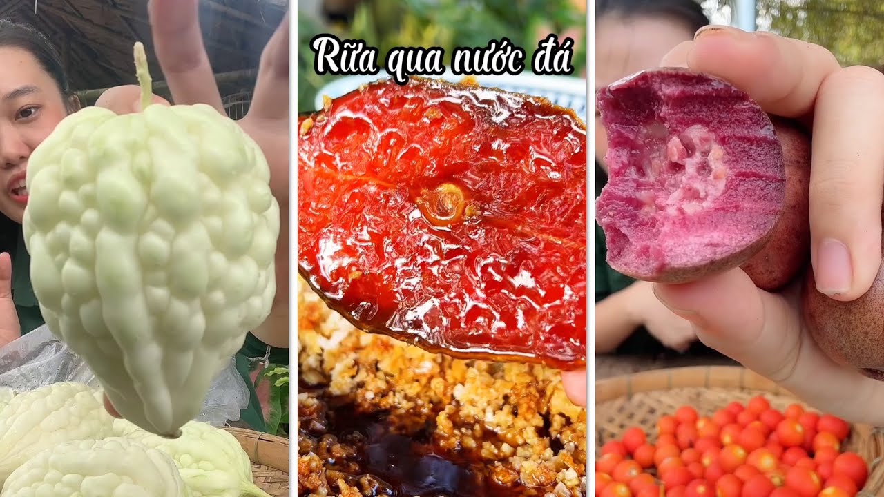 Khổ qua trắng không đắng, ổi tím, cá hồi sấy lạnh toàn món độc lạ #catlai 