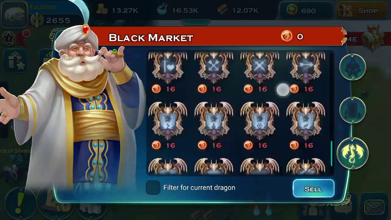 Art of Conquest. (dragon skill shop)