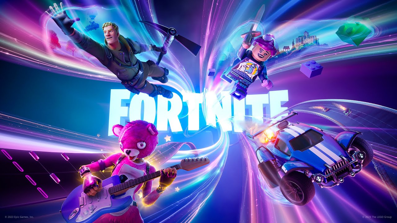 Fortnite recebe novo mundo LEGO, festival com Guitar Hero, The