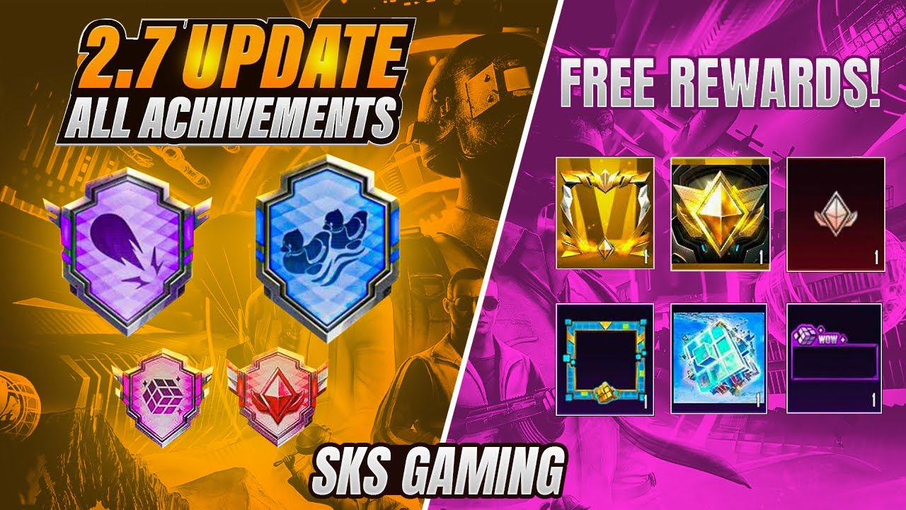 Updated Points Get Free Rewards | New Achievement Points | 2.7 New Update | Pubg ...
