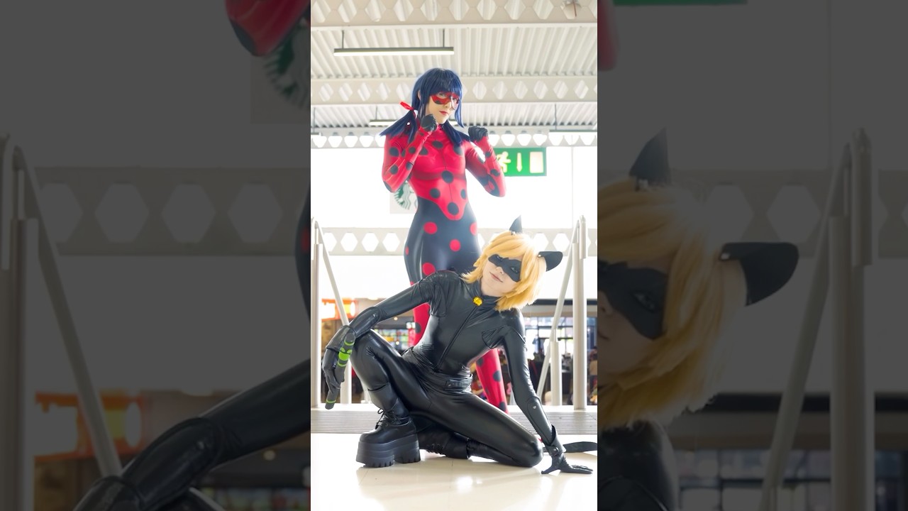 Cat Noir & Ladybug IRL?! 😱 Cosplayers NAILED It 🐞🔥#shorts