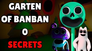 GARTEN OF BANBAN 0 SECRETS AND SPEEDRUNNING