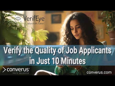 Verify the Quality of Job Applicants in 10 Min.