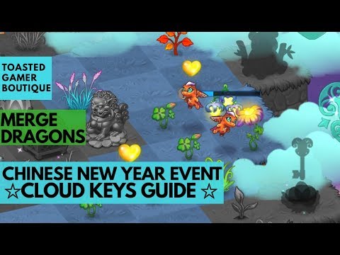 gaming logo Merge Dragons Chinese New Year Event ☆☆☆ Cloud Keys Guide