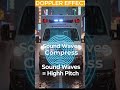 Why does an ambulance siren change sound? Learn the Doppler Effect in seconds.