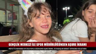 Sporun Kalbinde Midyatlı Ailelerin Akşam Keyfi Aşure Ikramıyla Katlandı