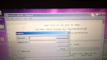 How to edit your name into a cfg menu