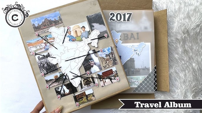 HANDMADE TRAVEL JOURNAL/TRAVEL SCRAPBOOK/HANDMADE SCRAPBOOK IDEAS/TRAVEL  DIARY/MEMORY BOOK 