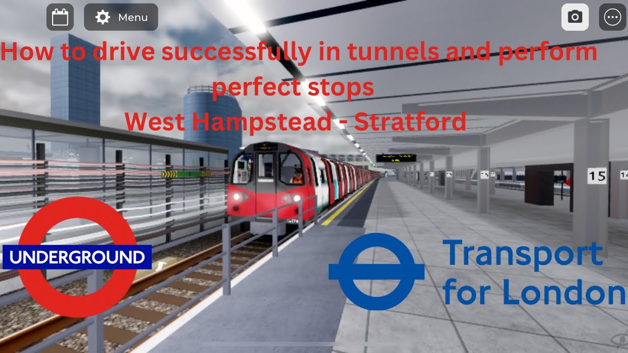 How to drive successfully in tunnels & perform perfect stops | DJMN Lines West Hampstead - Stratford