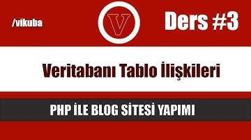 php ile blog veritabanı tablo ilişkileri