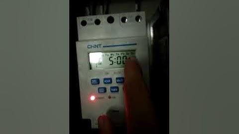 CÀI ĐẶT ĐỒNG HỒ THỜI GIAN THỰC CHINT KG316T