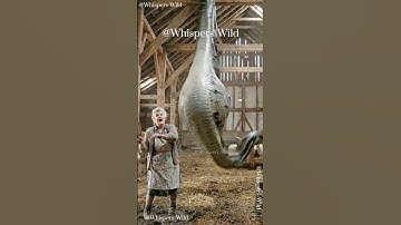 Giant Python in the Sheep Barn! Grandma’s Brave Rescue 🐍😱 양 우리의 거대 비단뱀과 맞선 할머니 羊小屋の巨大ニシキヘビ救出 #wild