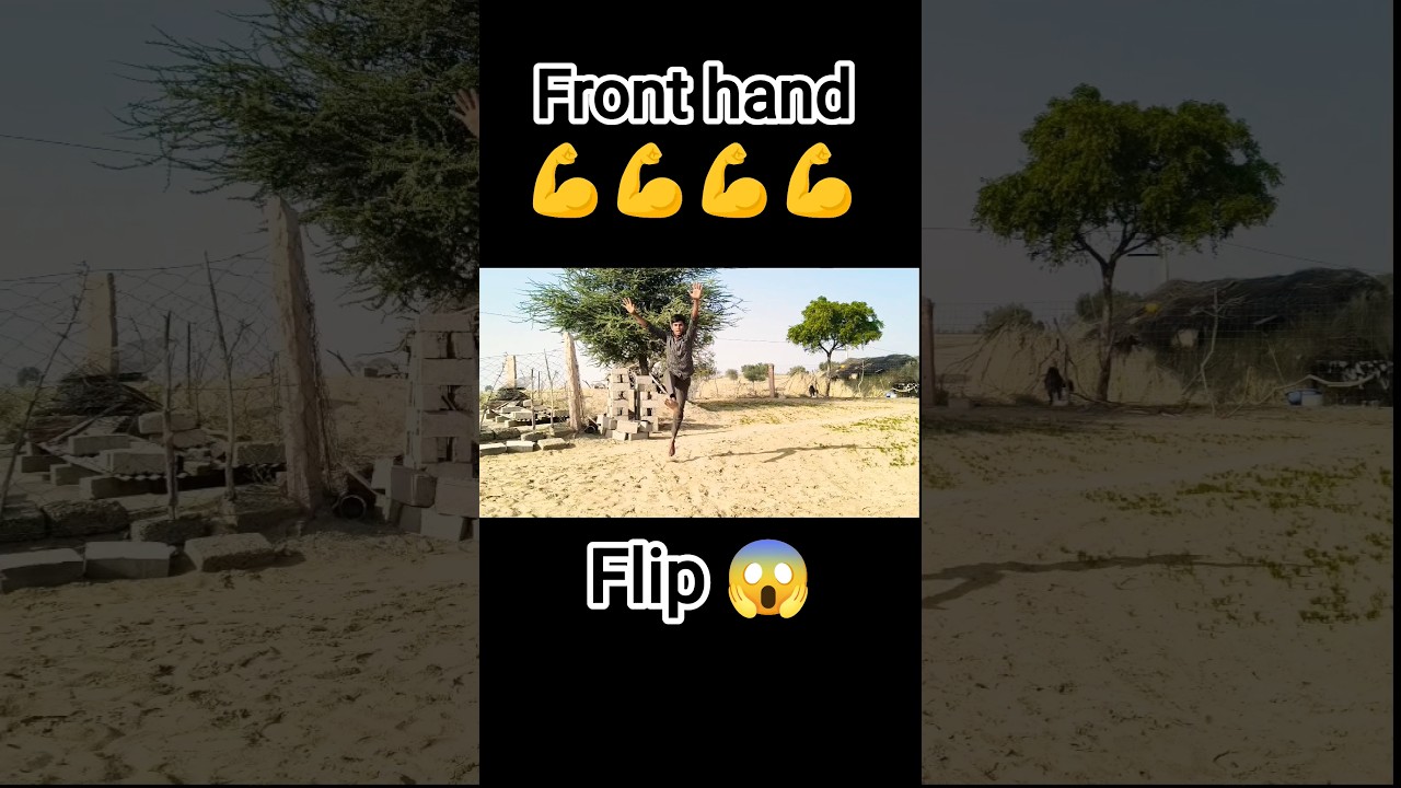 Front hand flip🙃