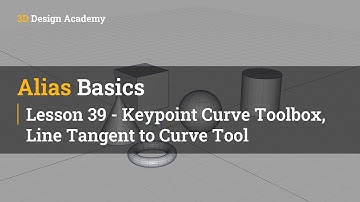 Autodesk Alias Basic Tutorials 39 - Keypoint Curve Toolbox, Line Tangent to Curve Tool