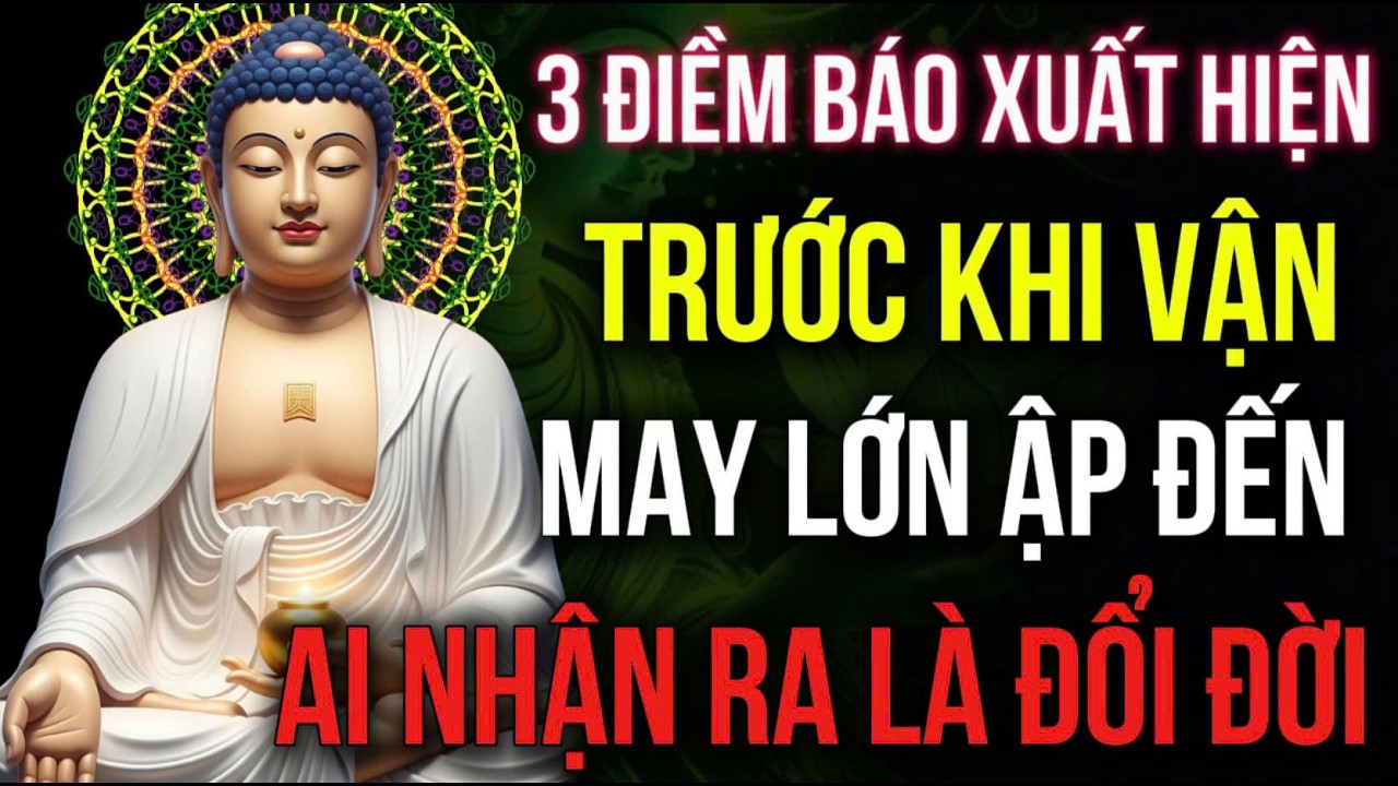 3 ĐIỀM BÁO XUẤT HIỆN, TRƯỚC KHI VẬN MAY LỚN ẬP ĐẾN, AI NHẬN RA LÀ ĐỔI ĐỜI | Hoa Từ Tâm