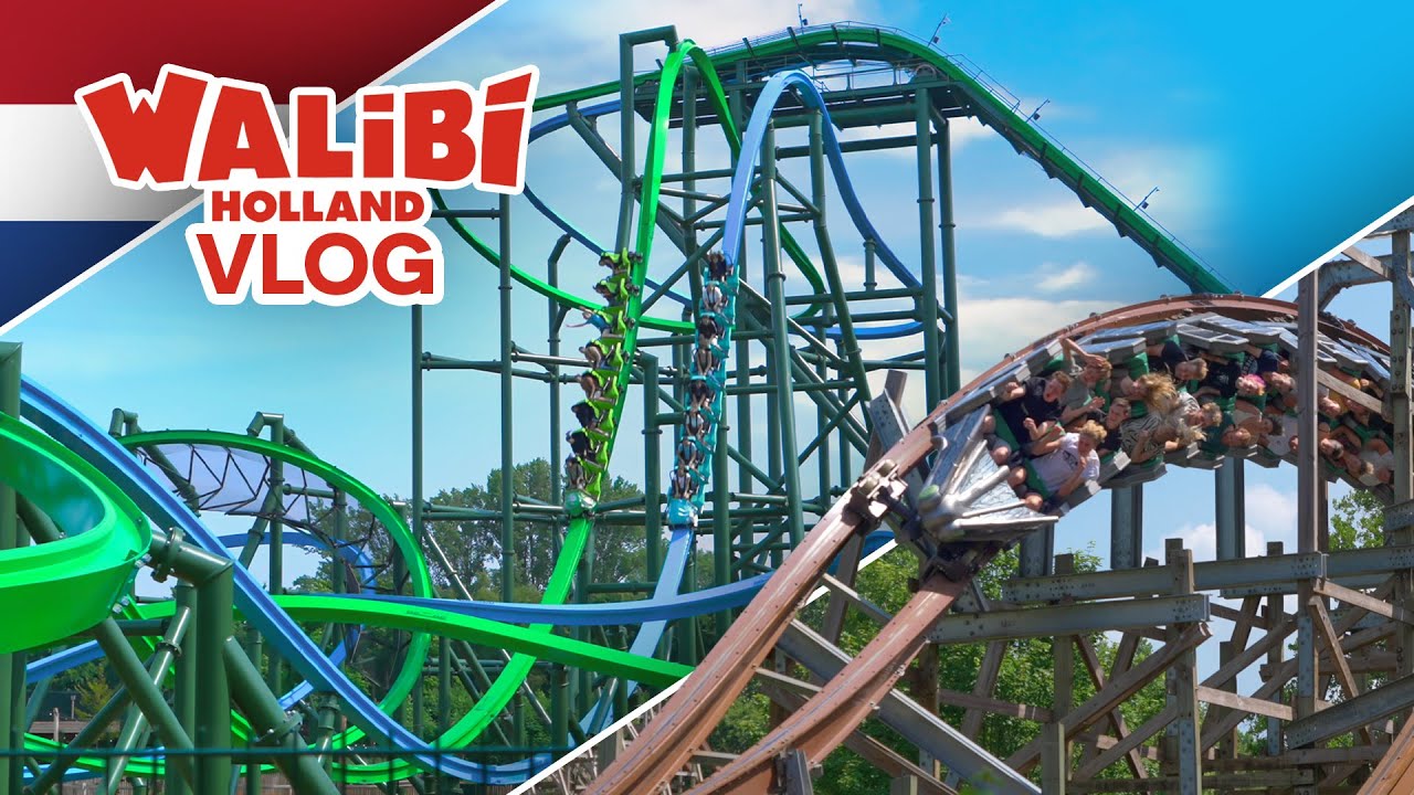 We Went to Walibi Holland for their New RMC Dueling Raptor Coasters, YoY! Also Untamed and Goliath!