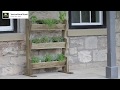 Vertical herb stand by zest outdoor living animated assembly guide